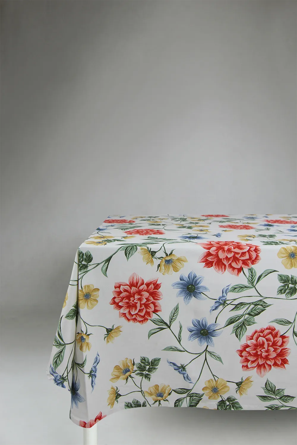 Cotton tablecloth - Dahlia (red)