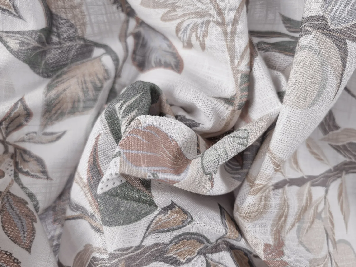 Cotton tablecloth - Serena (grey/beige)