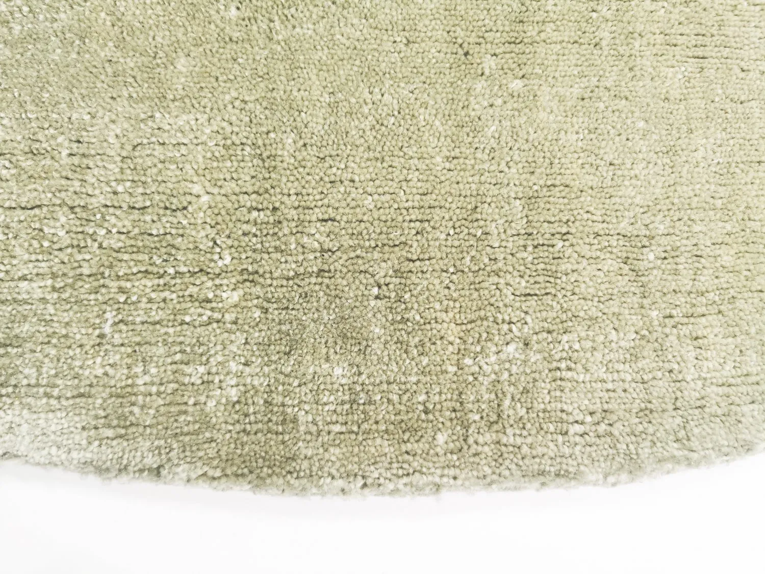 Round rug - Recycled PET with viscose look (mint)