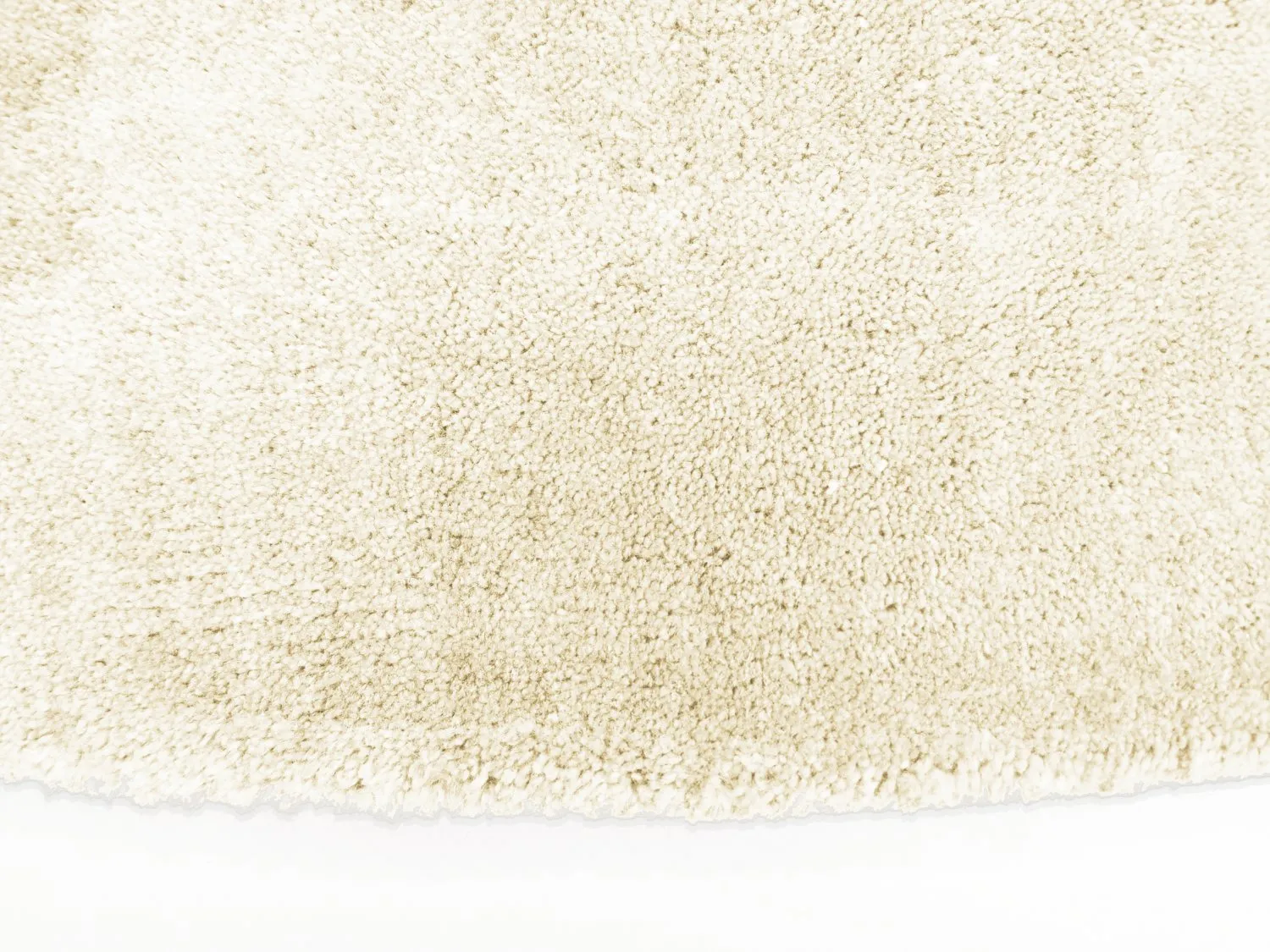 Round rug - Recycled PET with viscose look (offwhite)