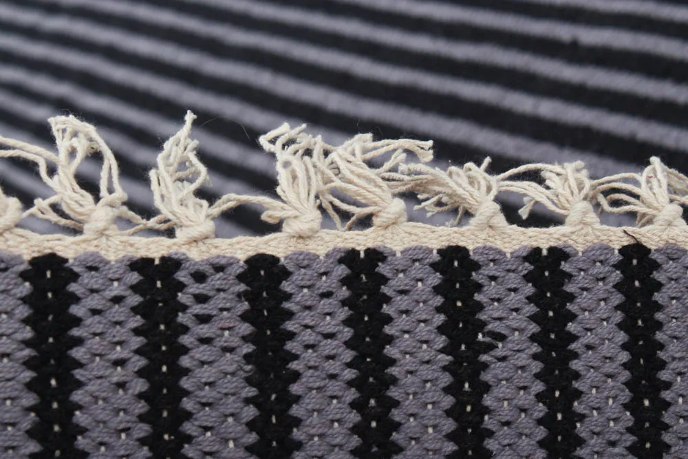 Rag rugs - Eila (grey/grey-black)