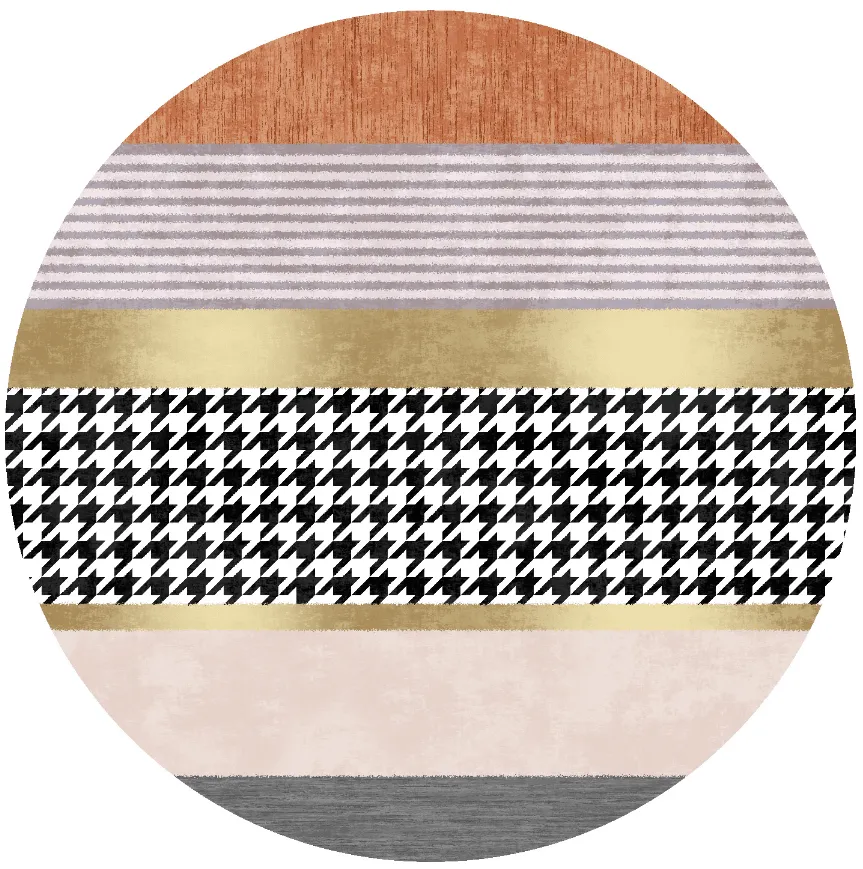Round rug - Esme (orange/multi)