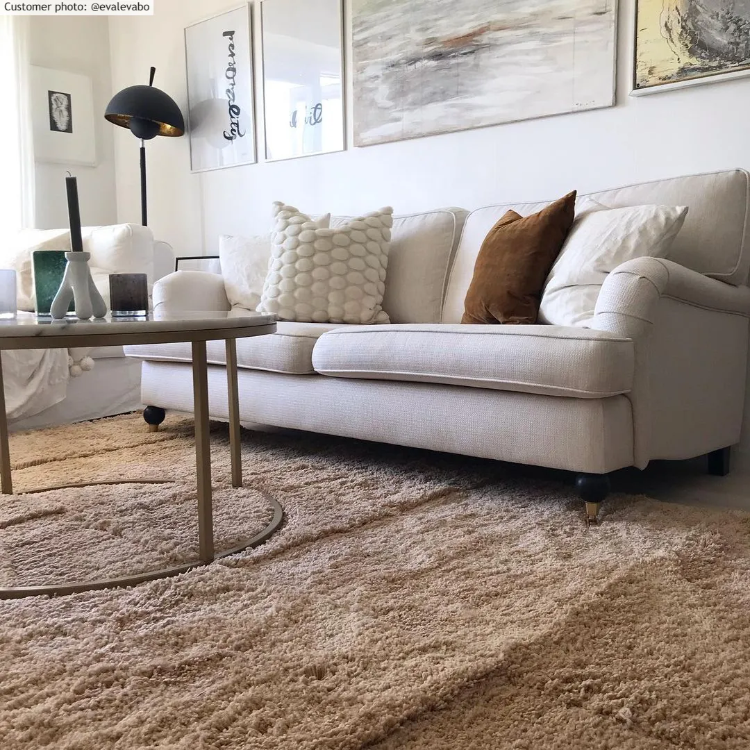 Shaggy rugs - Cannes (beige)