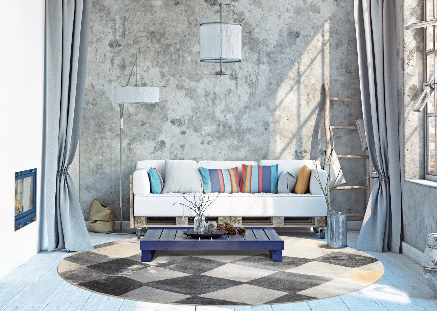 Round rug - Daire (multi)