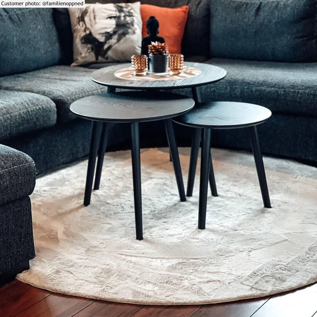 Round rugs - Aranga Super Soft Fur (beige)