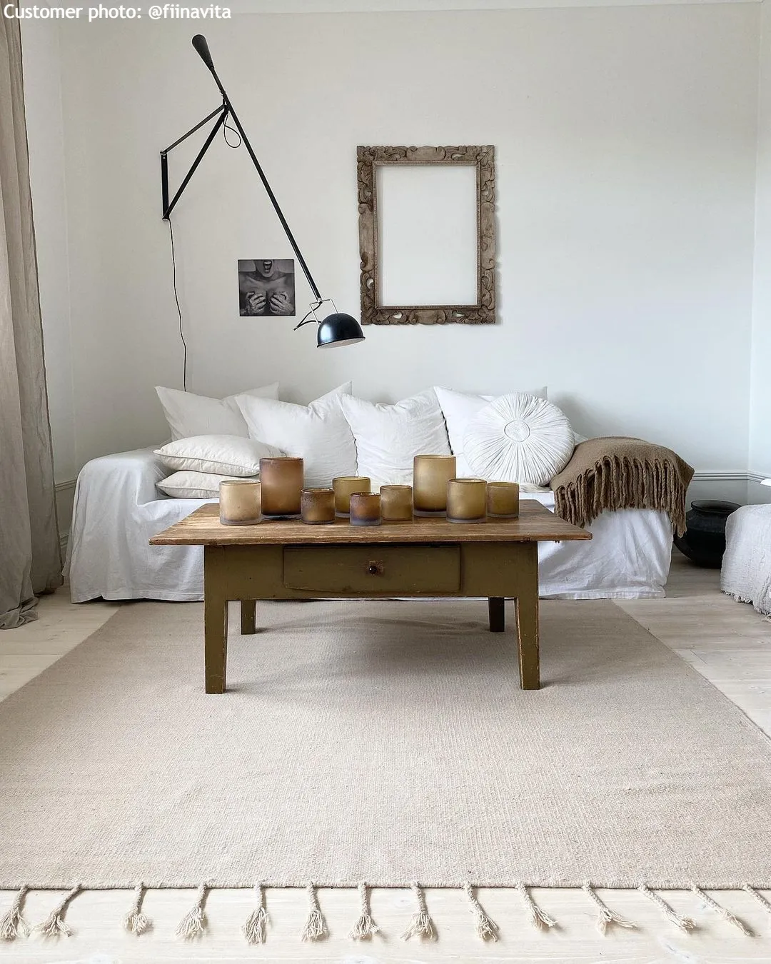 Wool rug - Malana (beige)