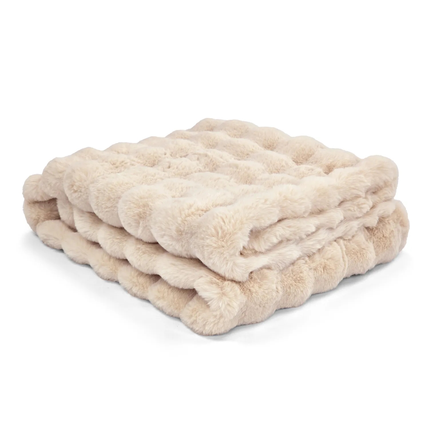 Throws - Aranga Bubble Throw (beige)