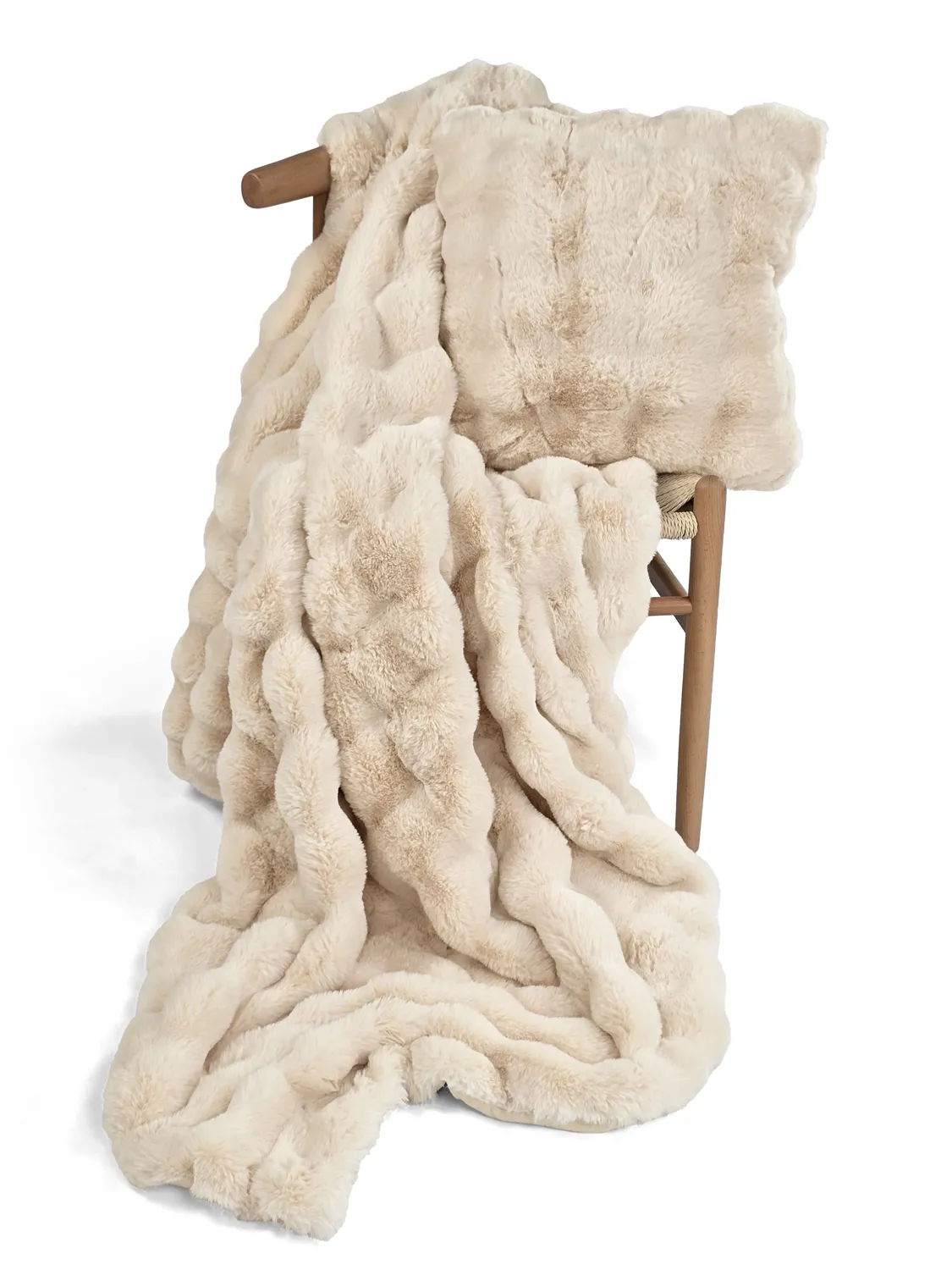 Throws - Aranga Bubble Throw (beige)