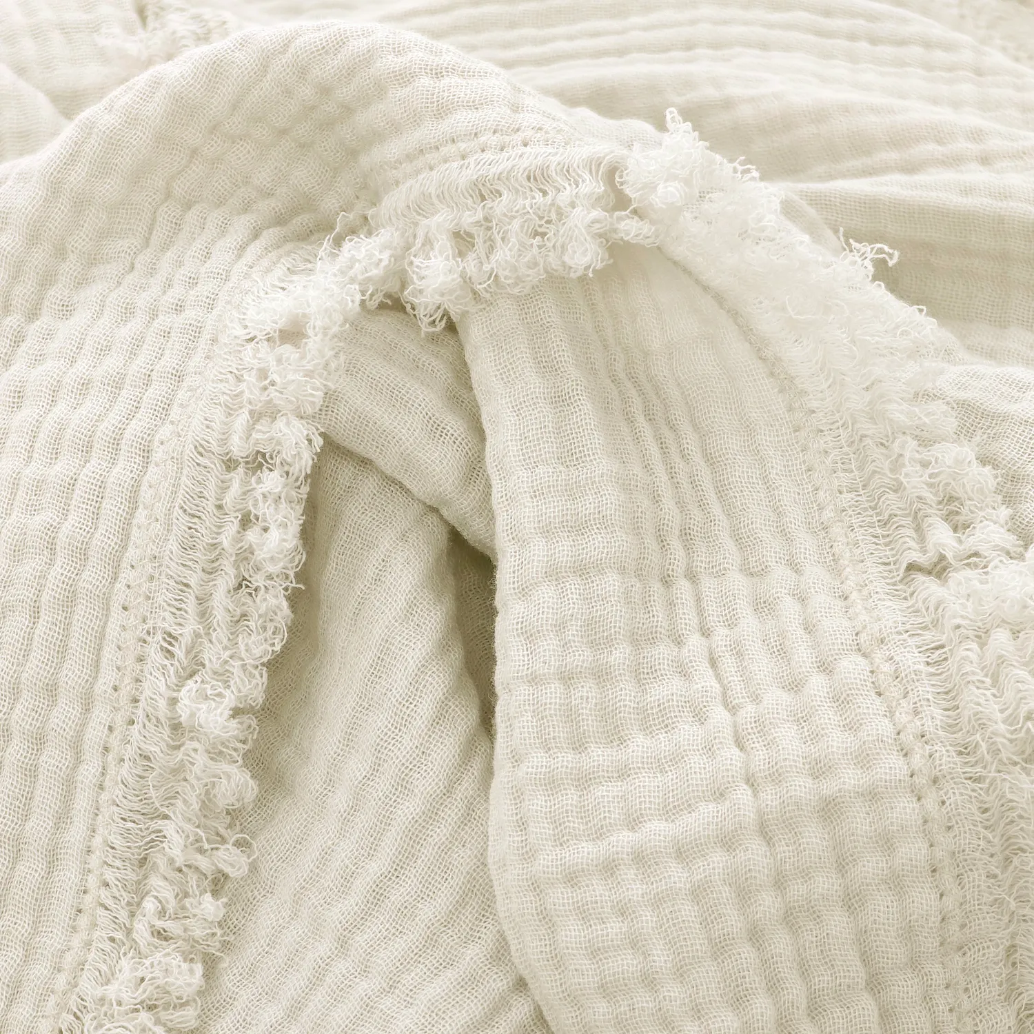Throws - Muslin throw - Dorena (grey)