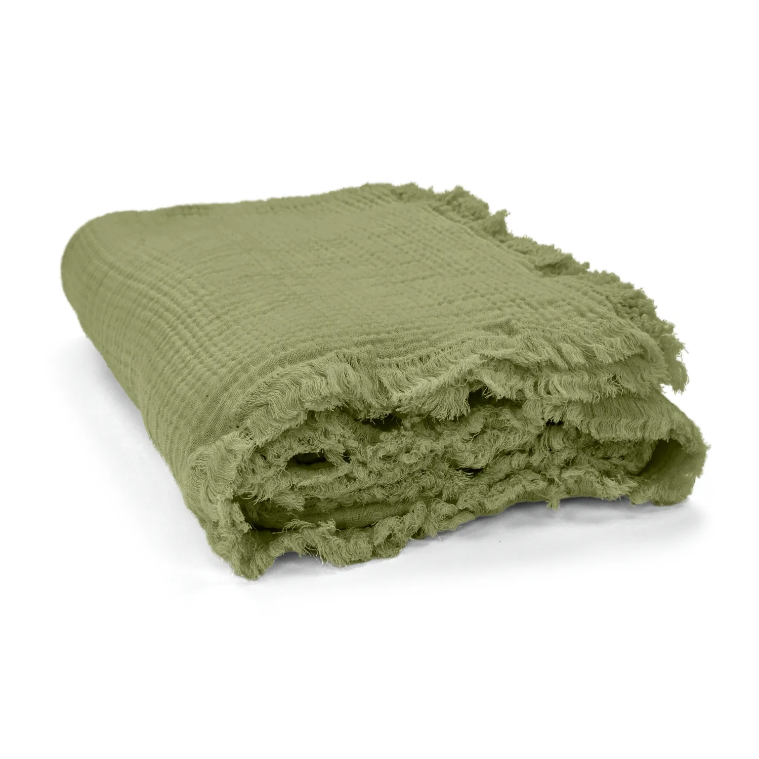 Throws - Muslin throw - Dorena (green)
