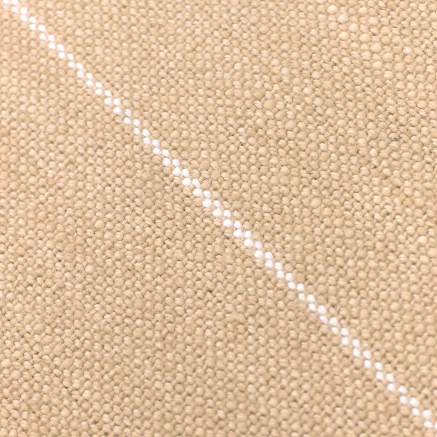 Throws - Cotton throw - Martina Stripe (beige/white)