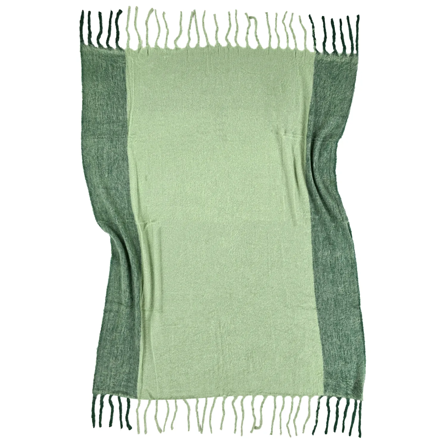 Throws - Plaid in wool mix - Carol (green)