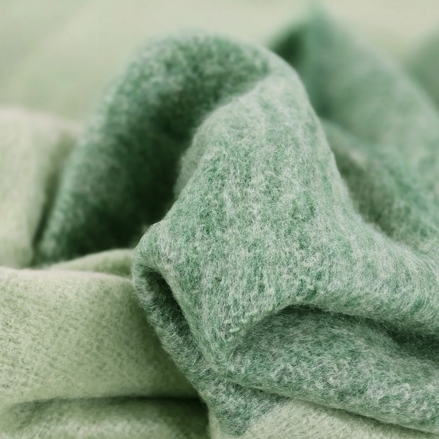 Throws - Plaid in wool mix - Carol (green)