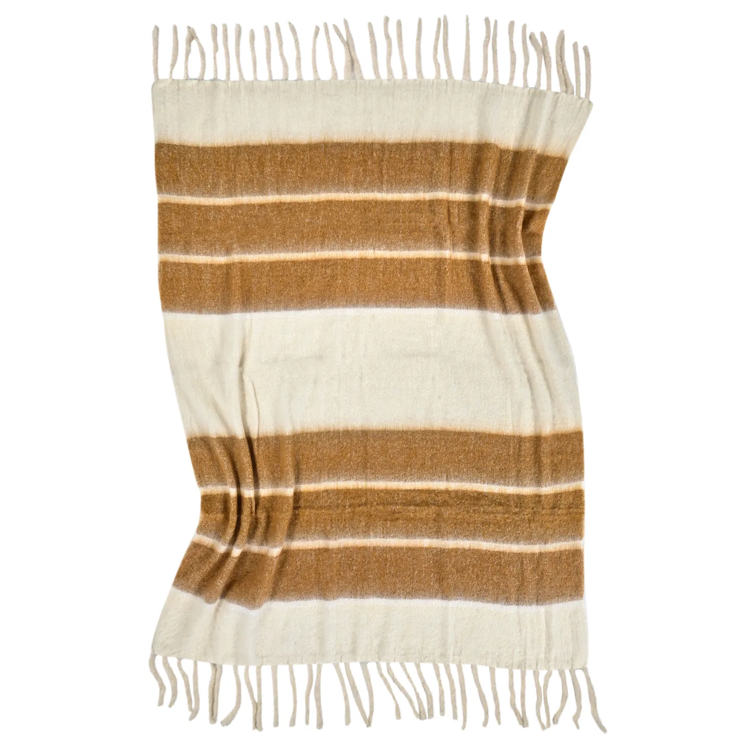 Throws - Plaid in wool mix - Charlotte (yellow)