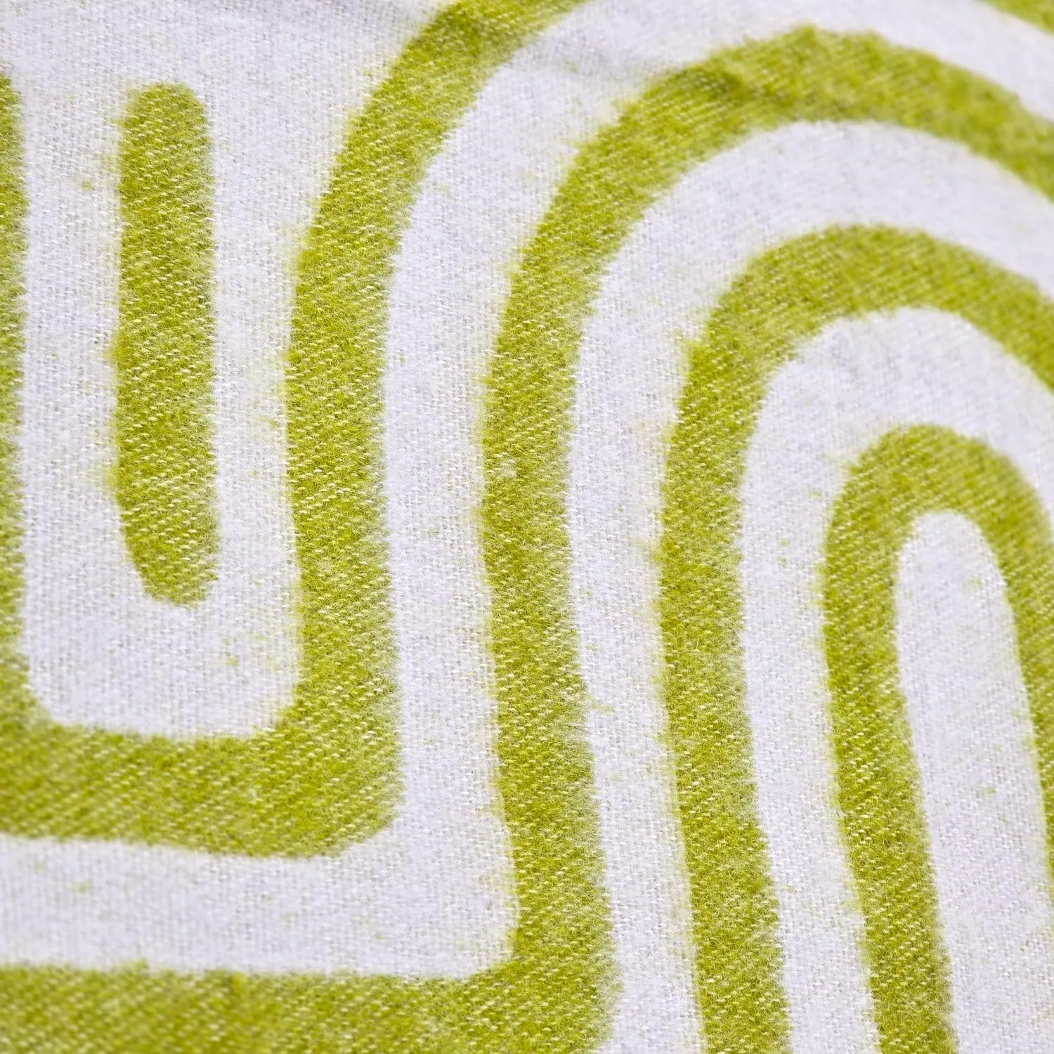 Throws - Wool blend throw - Melody (green/purple)