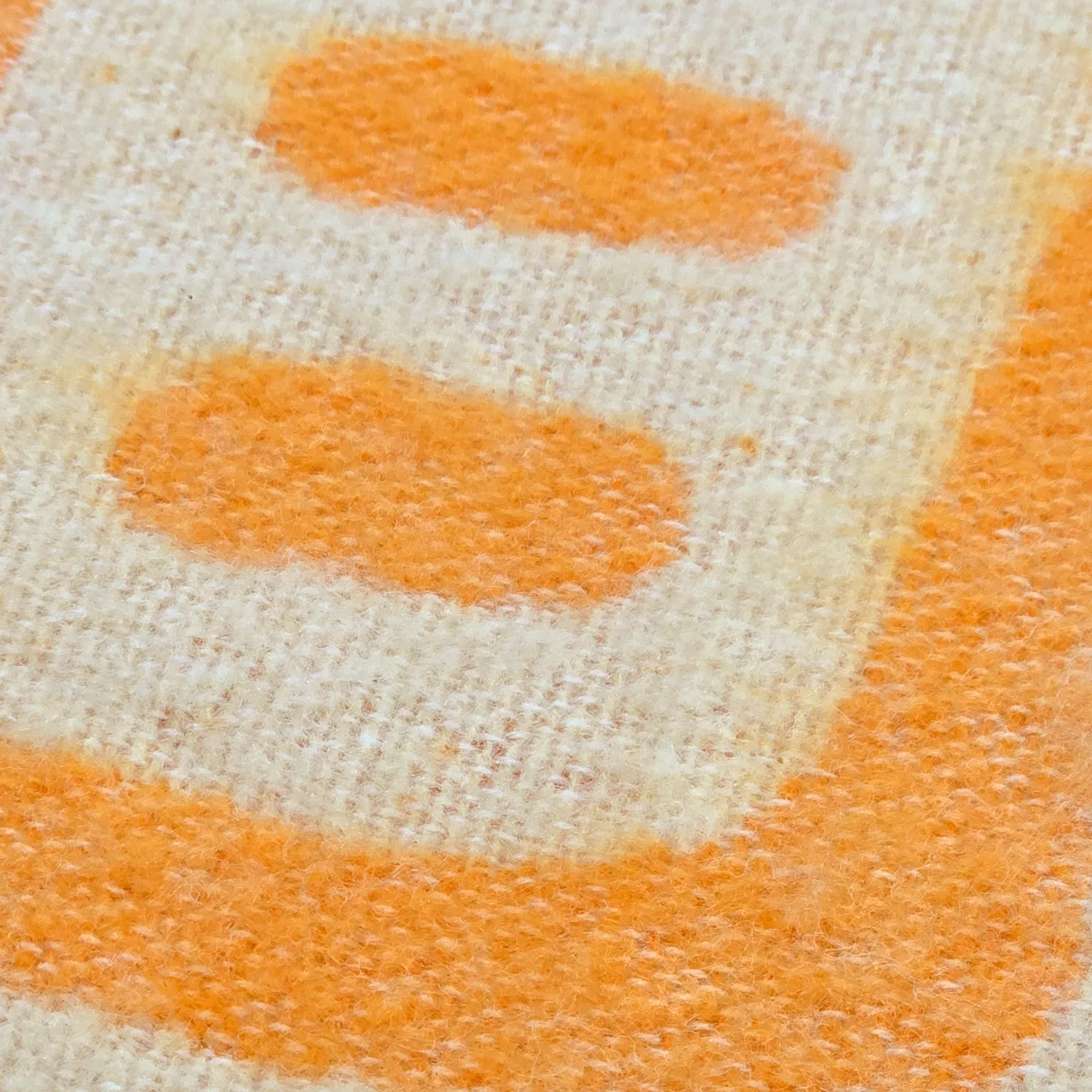 Throws - Wool blend throw - Melody (beige/orange)