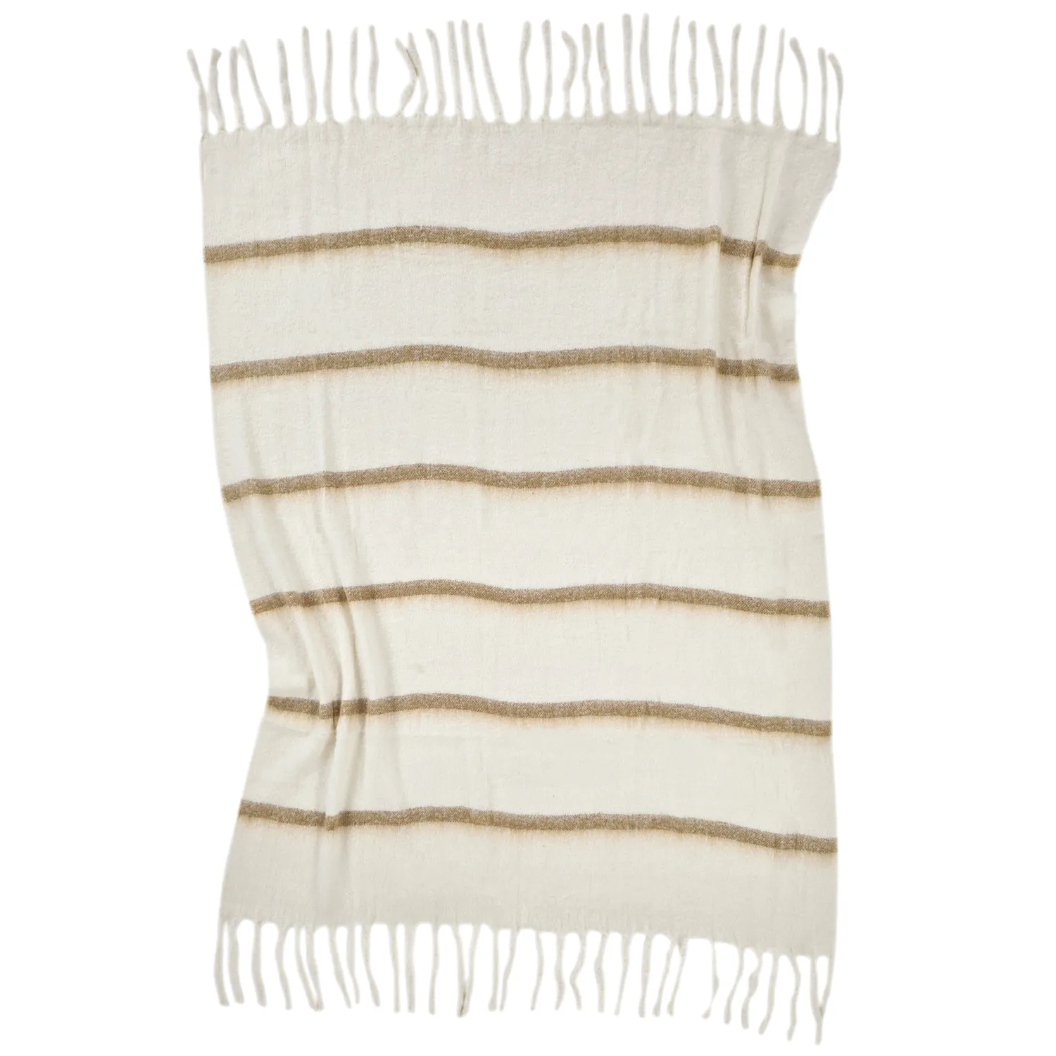 Throws - Plaid in wool mix - Miranda (yellow)