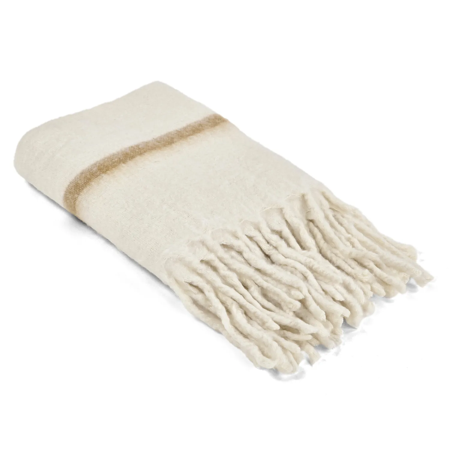 Throws - Plaid in wool mix - Miranda (yellow)