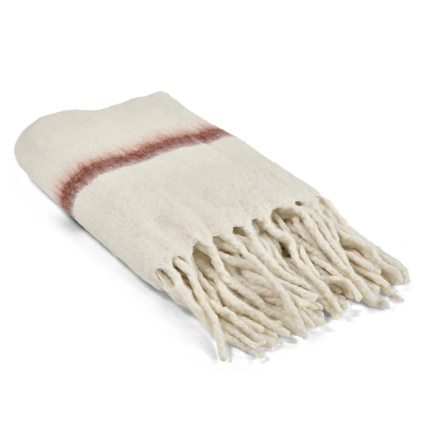 Throws - Plaid in wool mix - Miranda (pink)