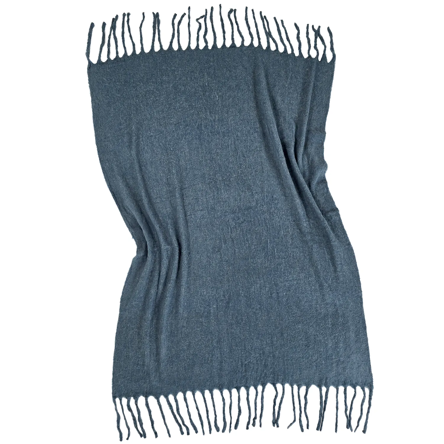 Throws - Plaid in wool mix - Samantha (blue)