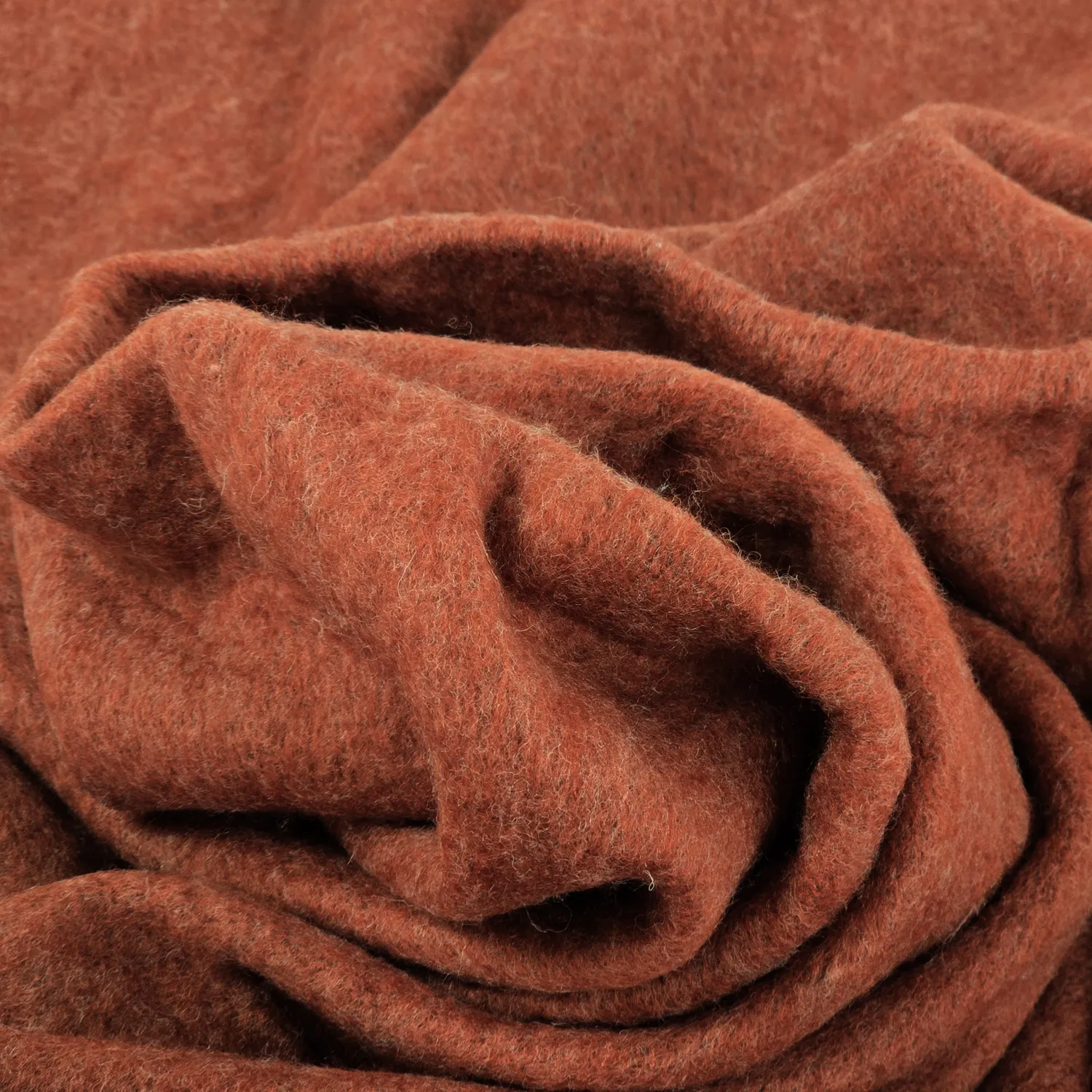 Throws - Plaid in wool mix - Samantha (copper)
