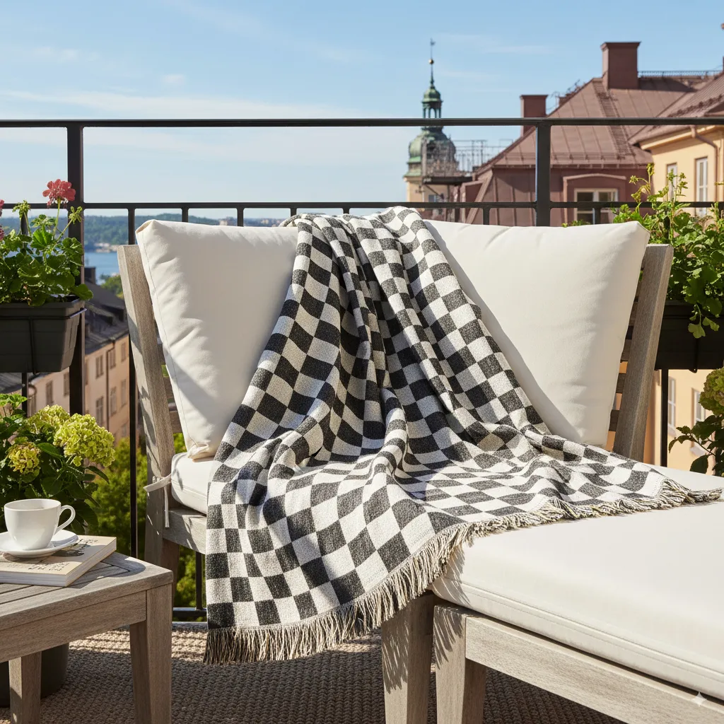 Throws - Wallace Tapestry Blanket (black/white)