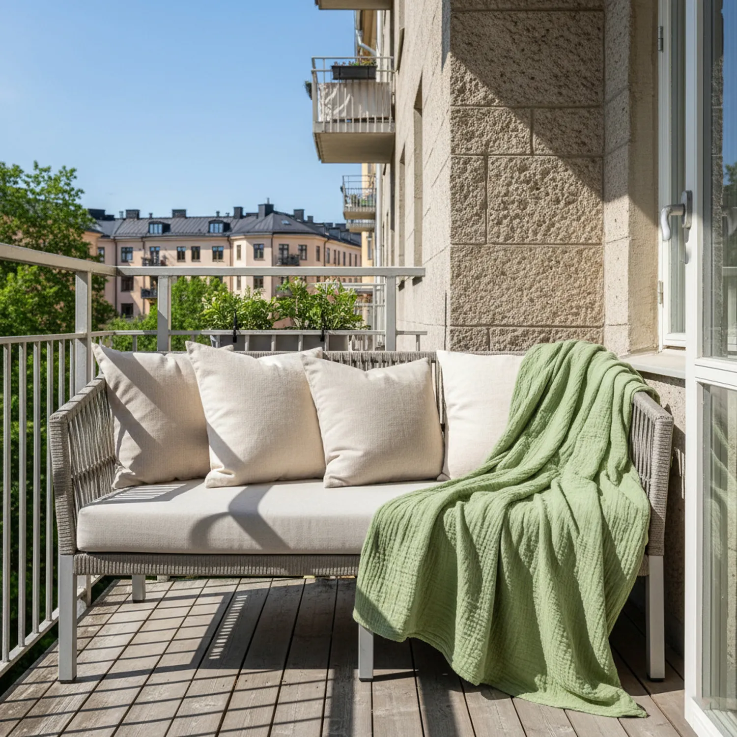 Blankets - Vanja Throw (light green)