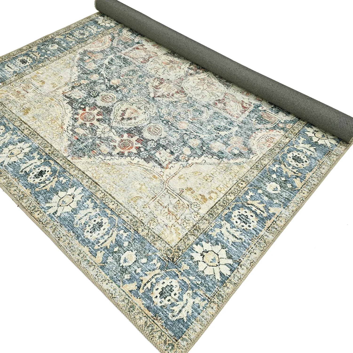 Flatweave rug - Alvand (blue)