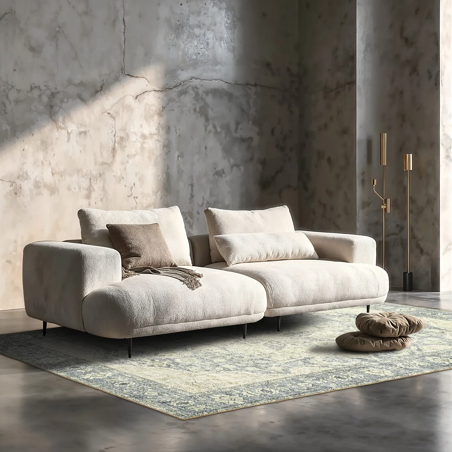 Flatweave rug - Alvand (grey)