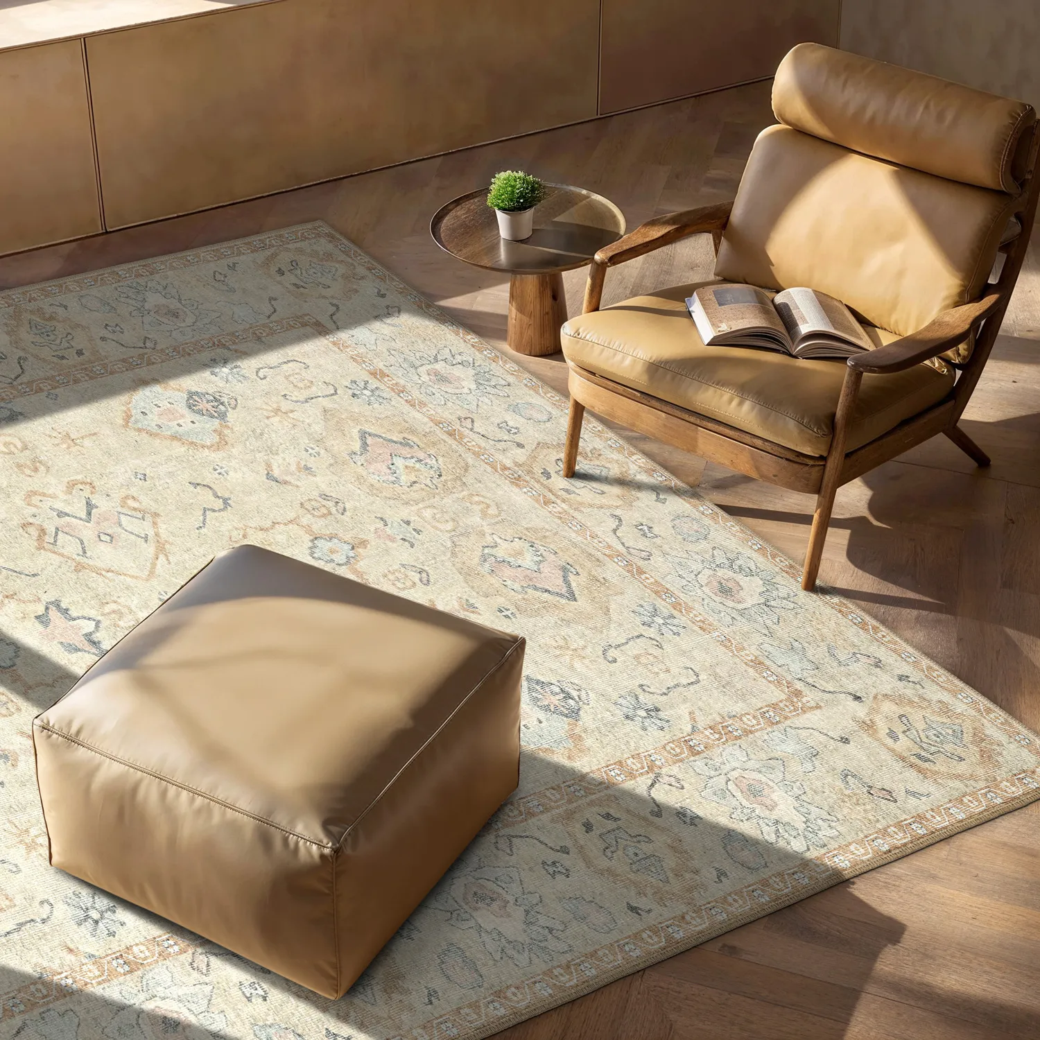 Flatweave rug - Amena (beige)