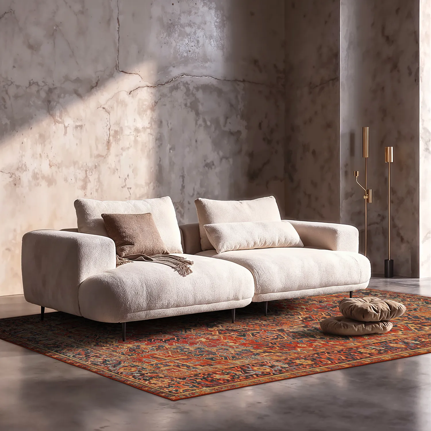 Flatweave rug - Anzali (red)