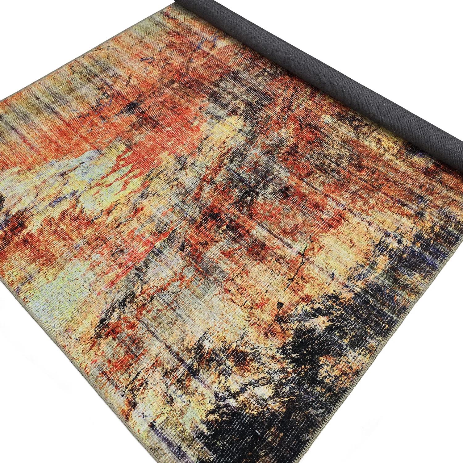 Flatweave rug - Bechar (red/multi)