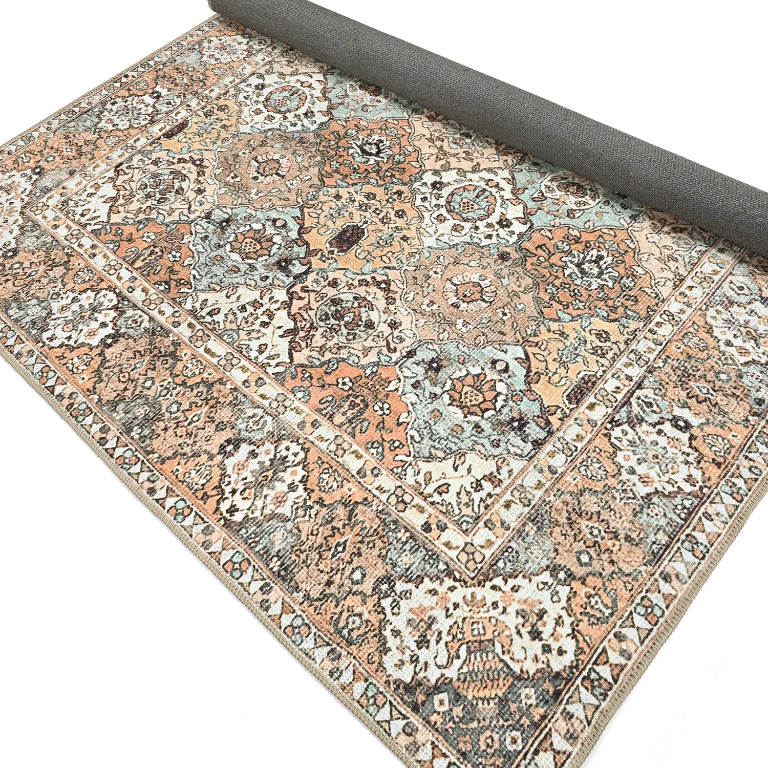 Flatweave rug - Berelina (beige/multi)