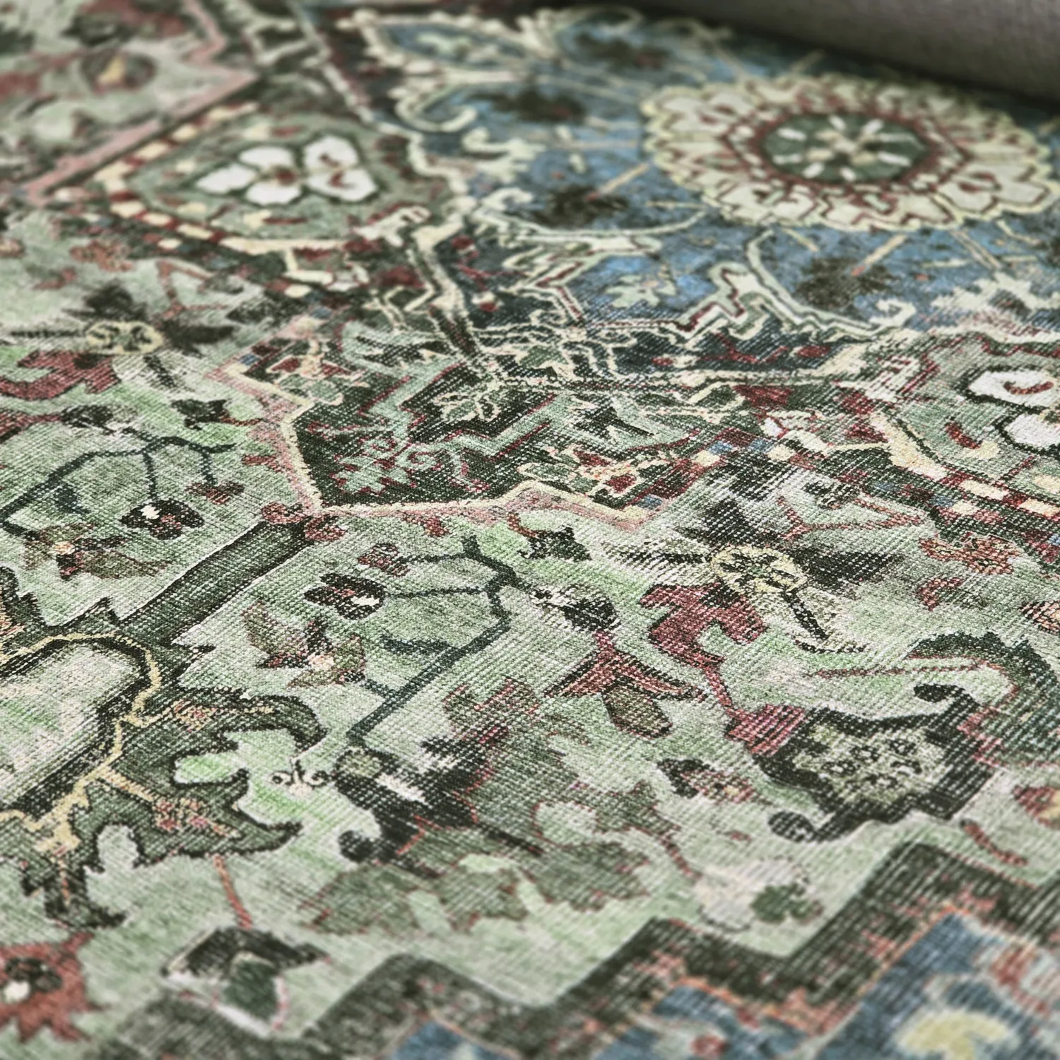 Flatweave rug - Birjand (green)