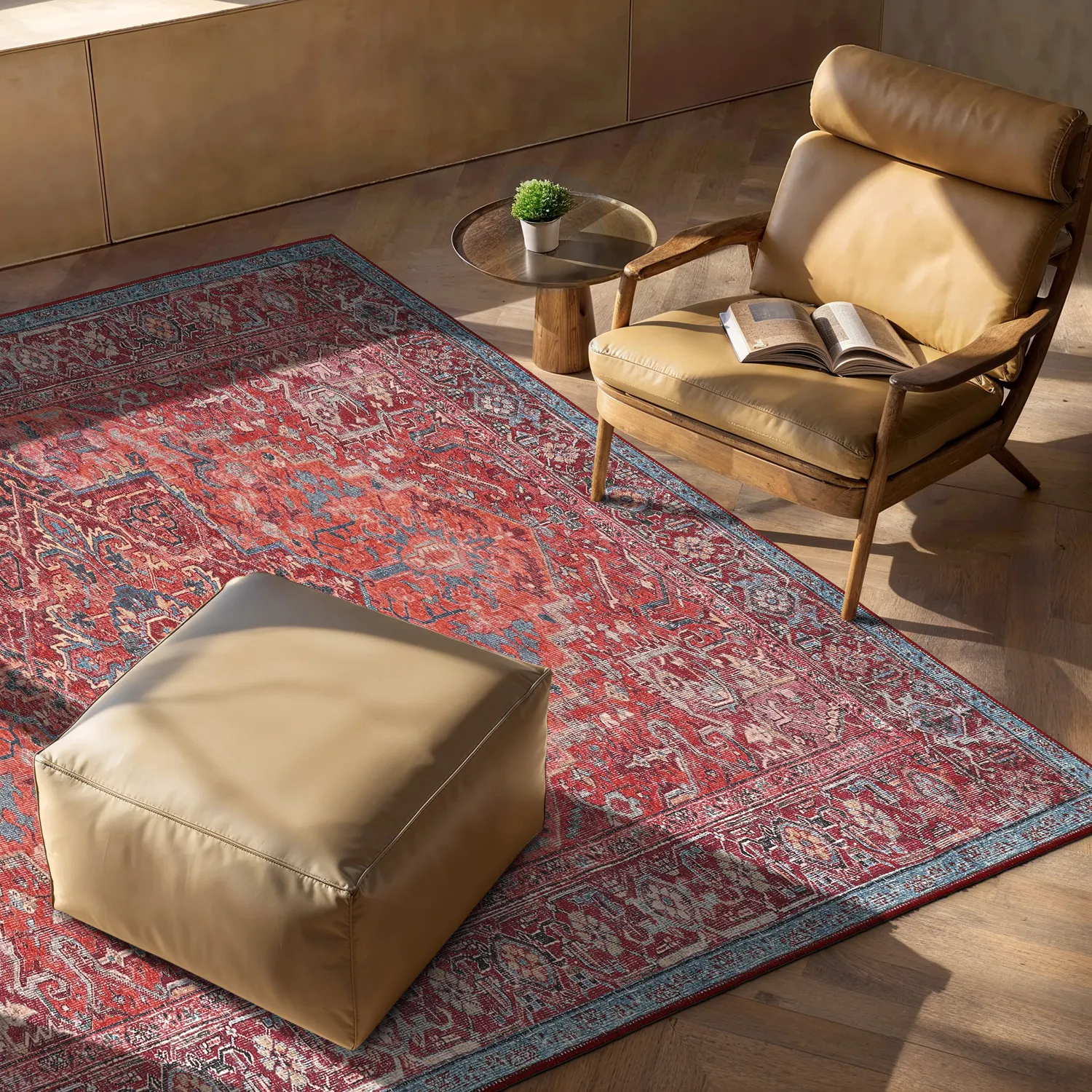 Flatweave rug - Birjand (red)