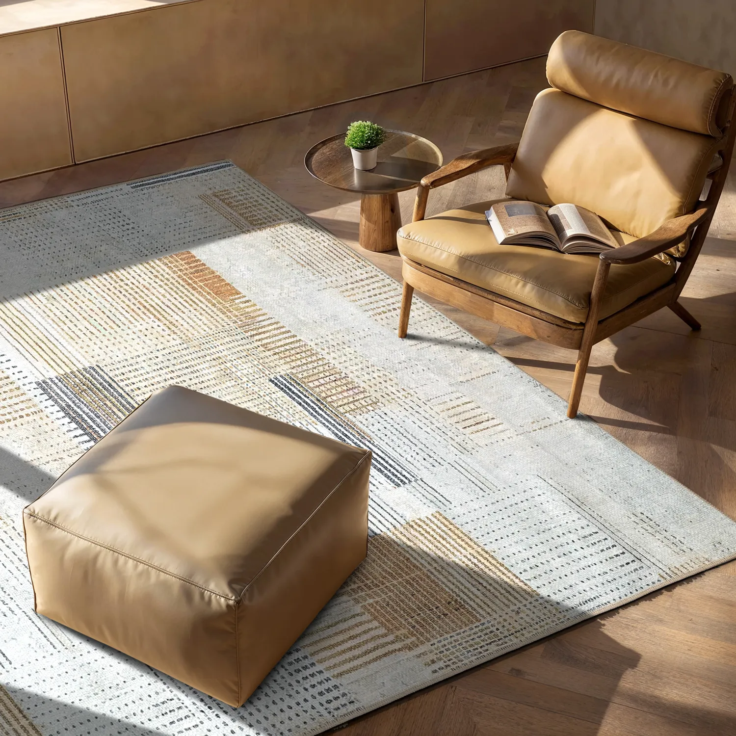 Flatweave rug - Calla (yellow)