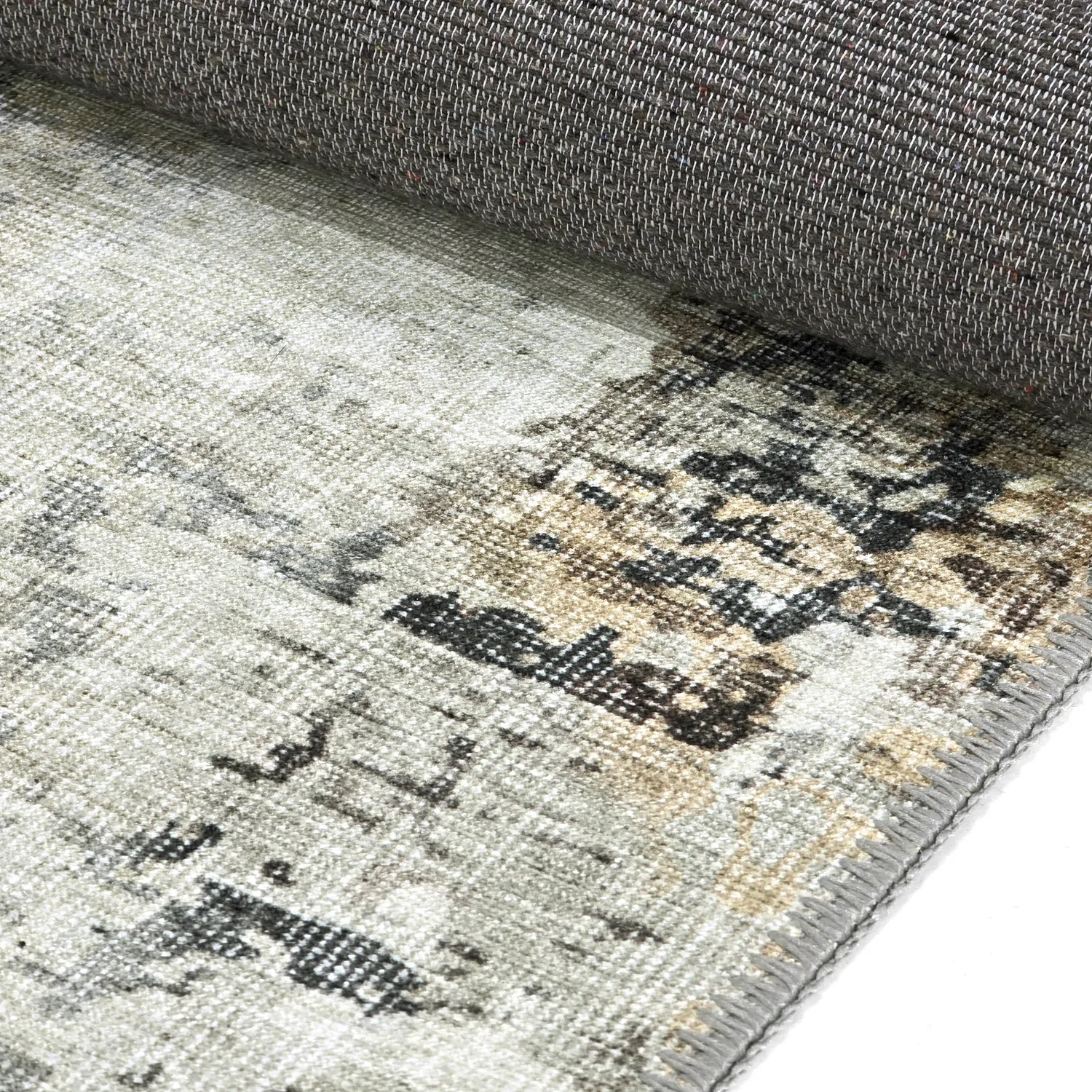 Flatweave rug - Comino (grey/multi)