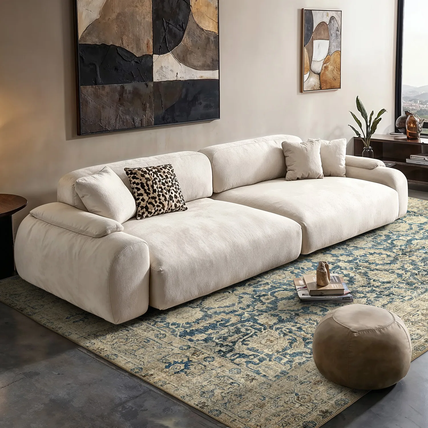 Flatweave rug - Delvar (blue)
