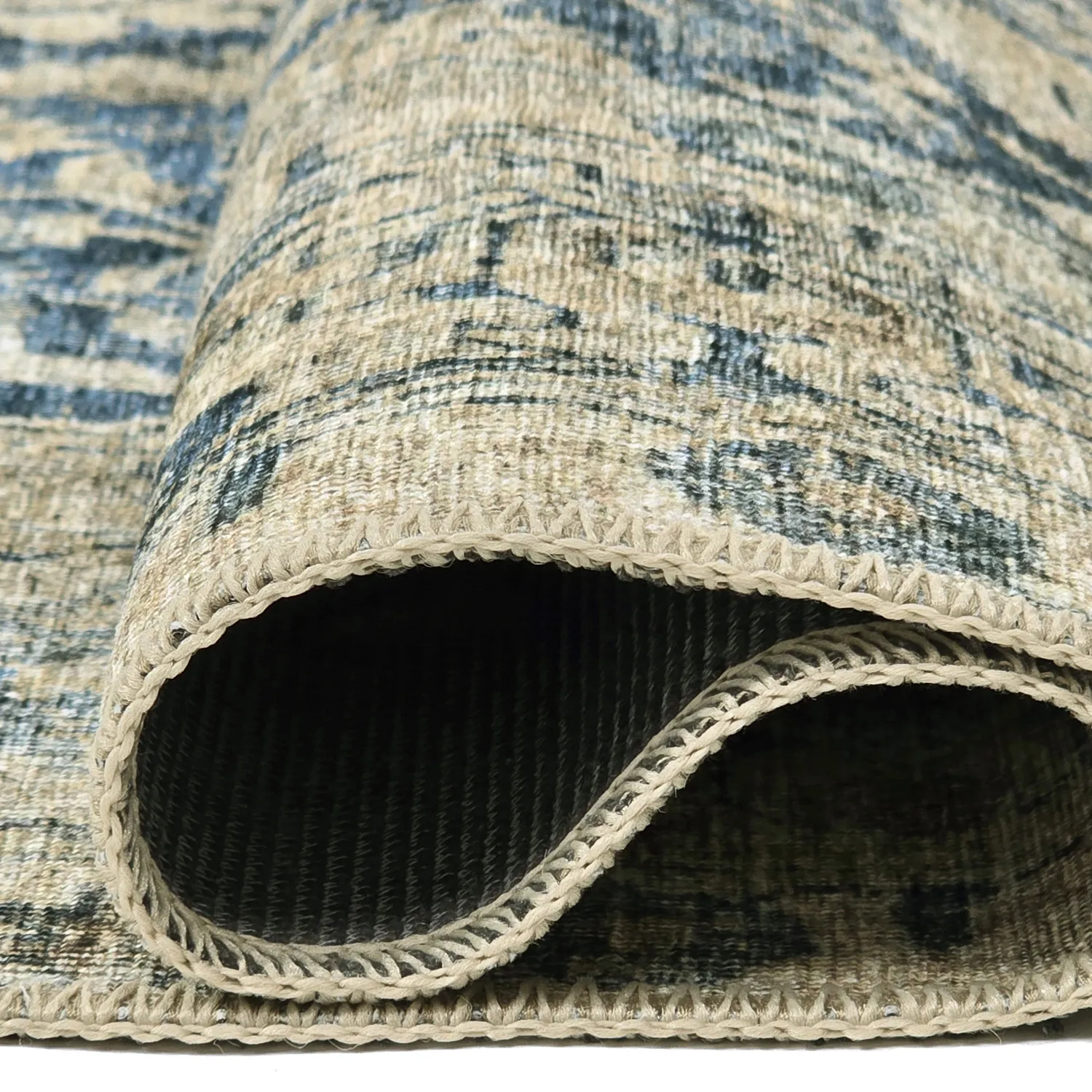 Flatweave rug - Delvar (blue)
