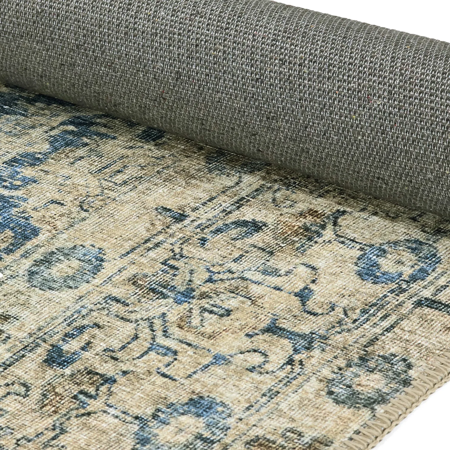 Flatweave rug - Delvar (blue)