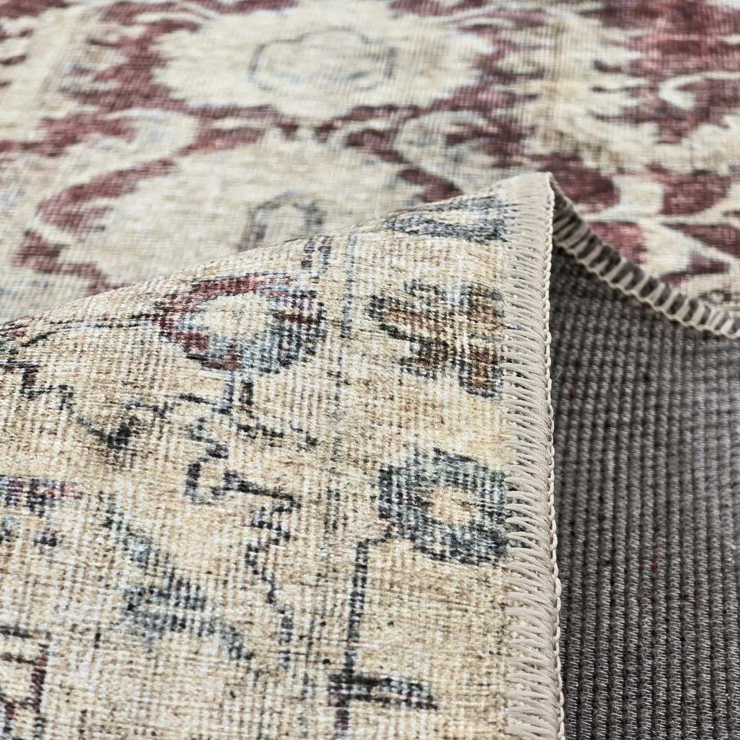 Flatweave rug - Delvar (red)
