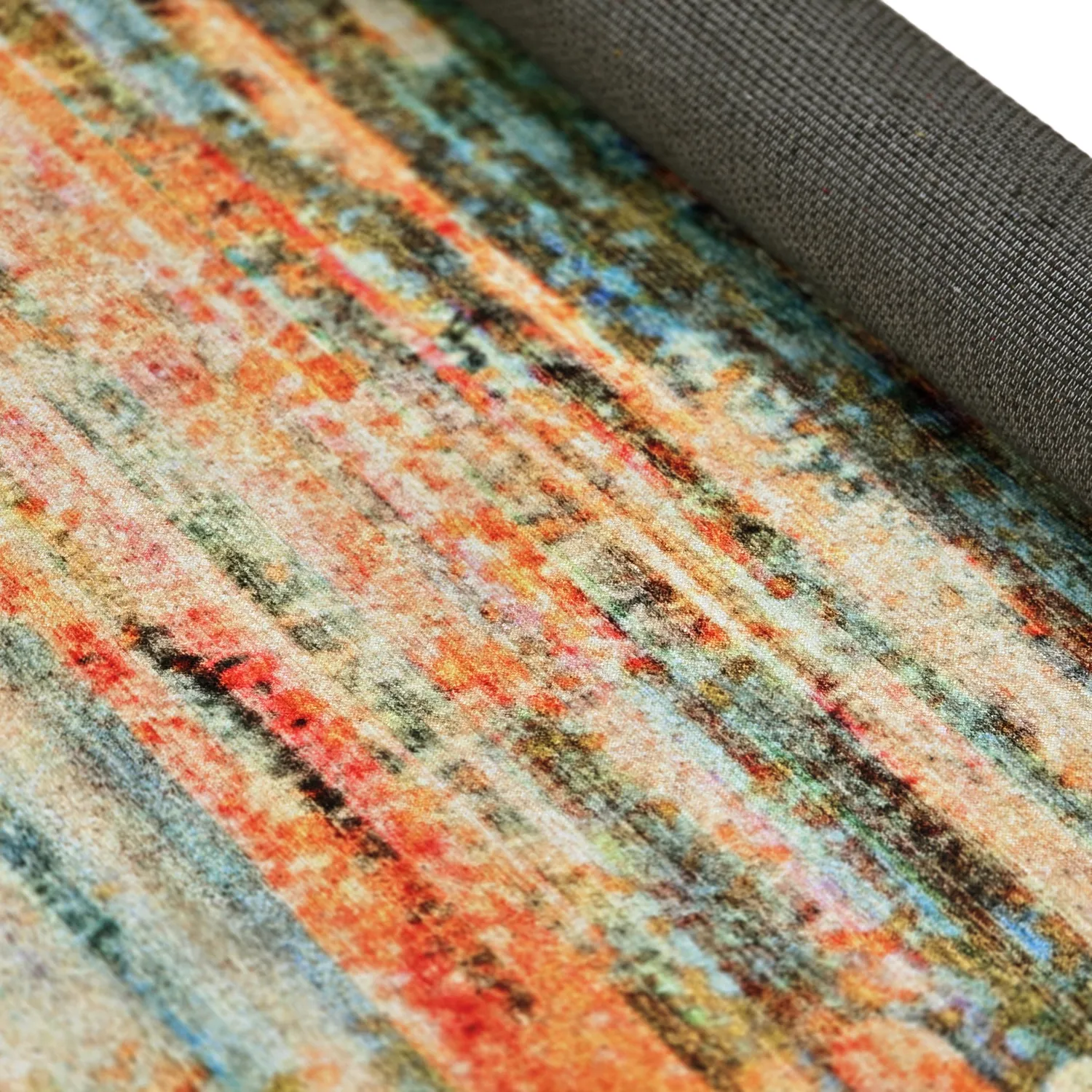 Flatweave rug - Kazea (orange/multi)