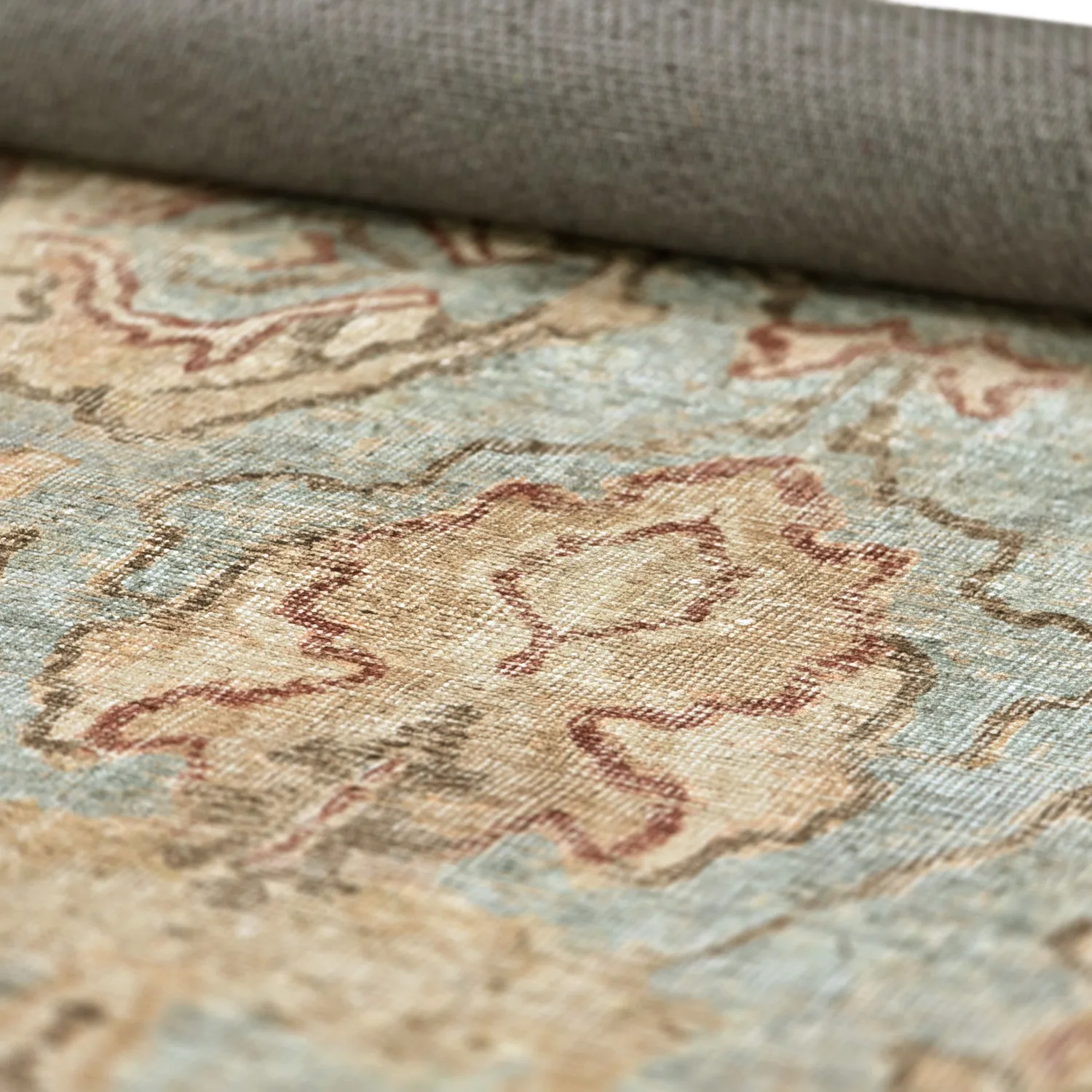 Flatweave rug - Layla (light blue)
