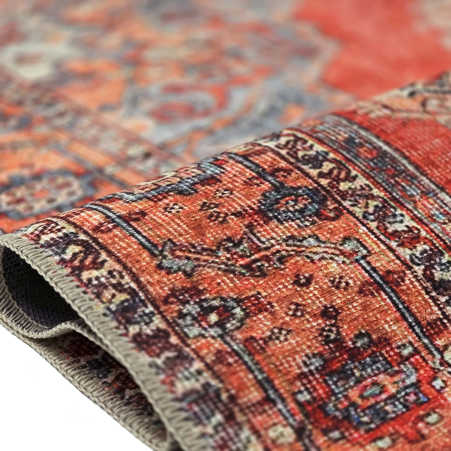 Flatweave rug - Madevan (red)