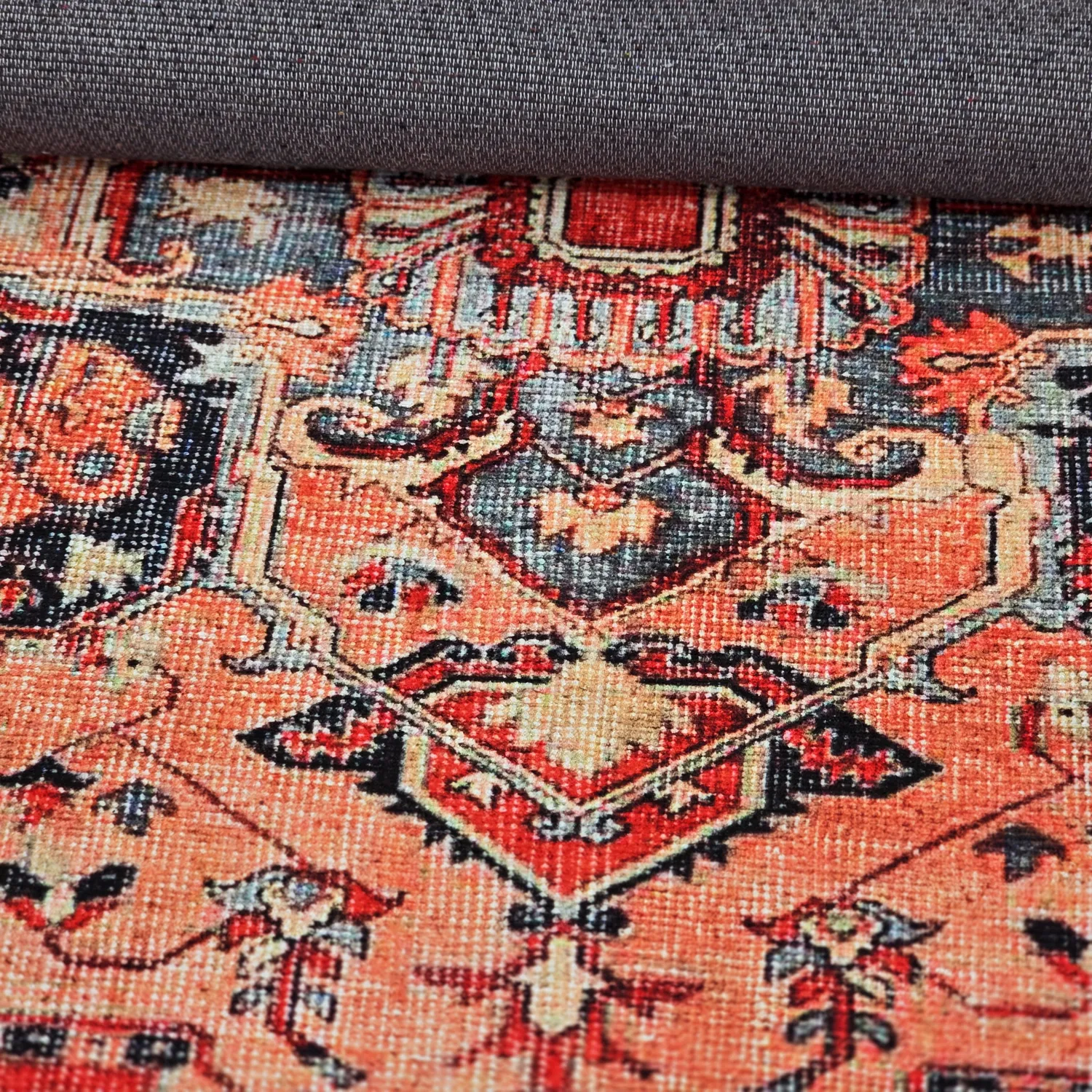 Flatweave rug - Madevan (red)