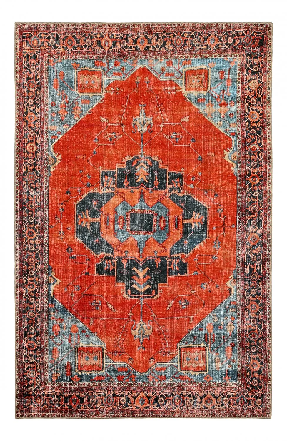 Flatweave rug - Mandalay (red)