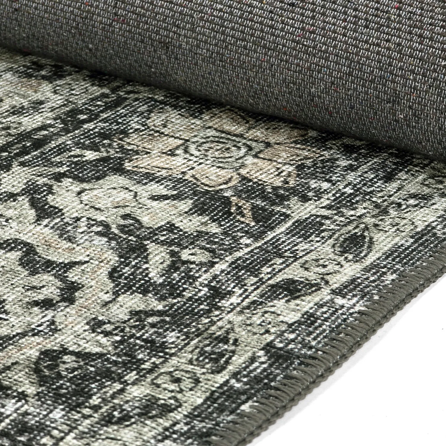 Flatweave rug - Meralis (black)