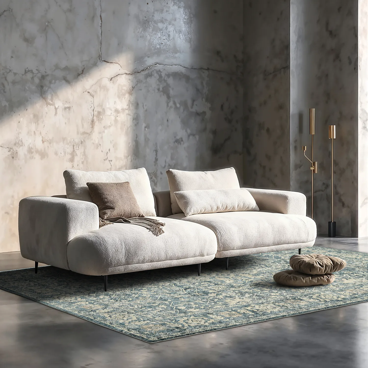 Flatweave rug - Meralis (blue)