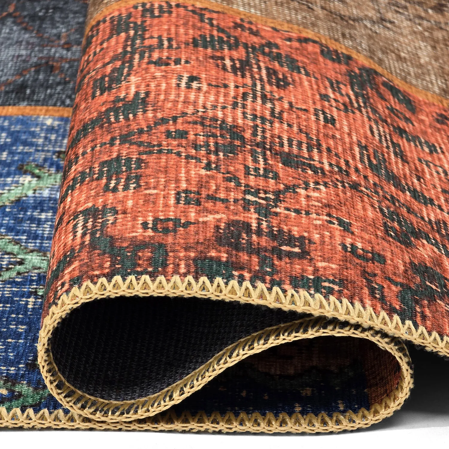 Flatweave rug - Myrina (red/multi)