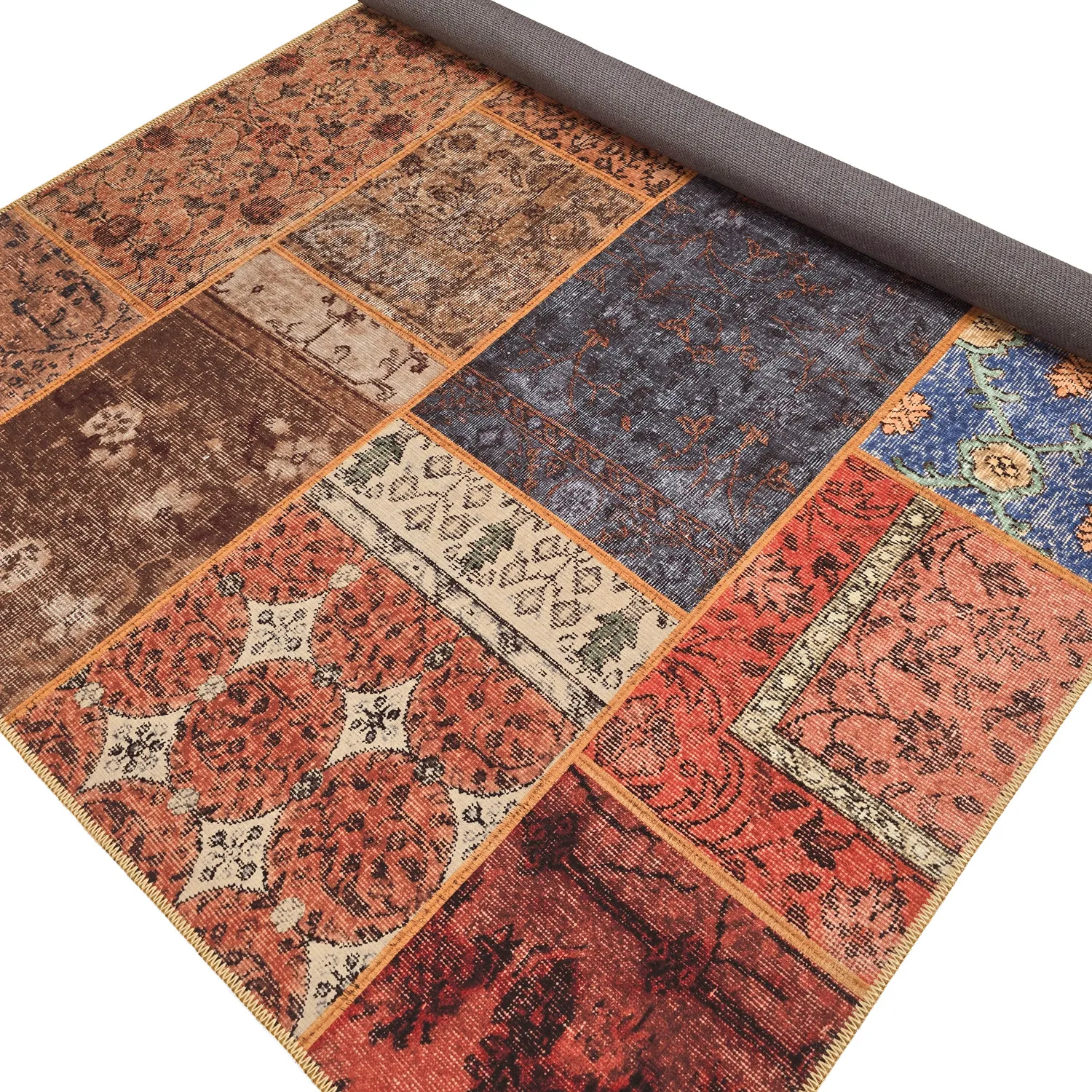 Flatweave rug - Myrina (red/multi)